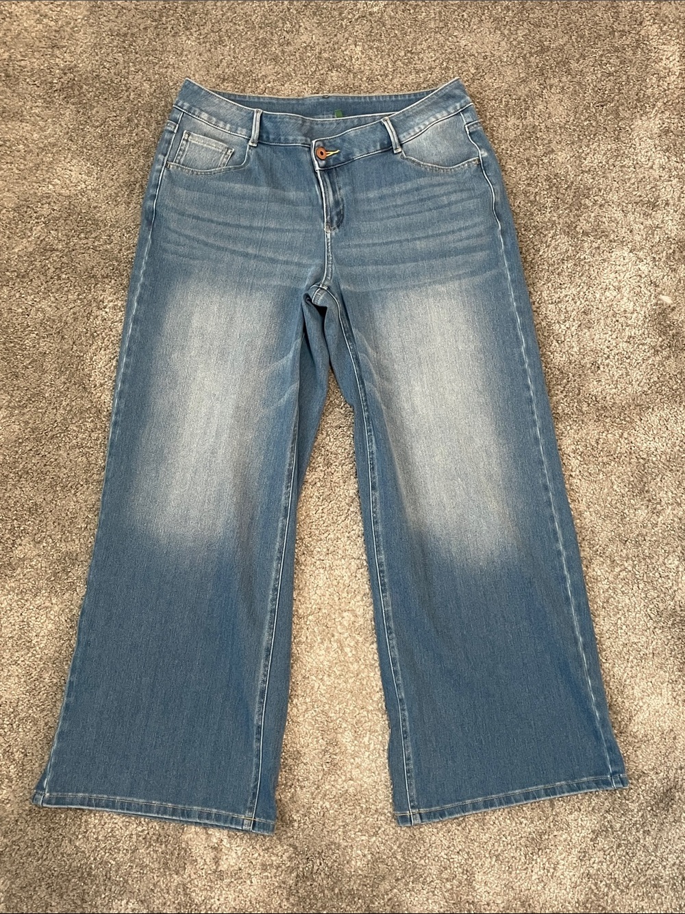 VGC Halara Flex™ Asymmetric Low Rise Baggy Wide Leg Washed Casual - Size Large